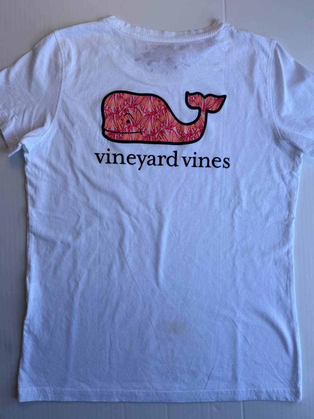 Vineyard Vines Women’s Graphic Tee Size M White New w/ Flaws